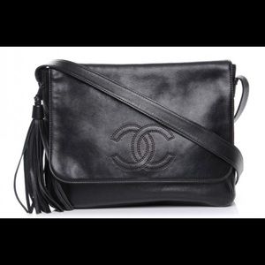 Chanel lambskin vintage flap bag